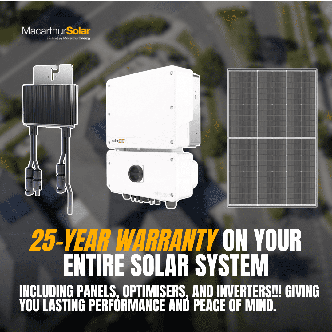 25 Year Warranty on your solar system